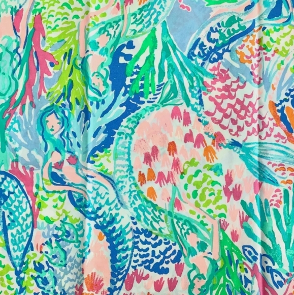 Lilly Pulitzer Pottery Barn Mermaid's Cove Full Sheet Set AND 1 MATCHING SHAM!! - Picture 5 of 15